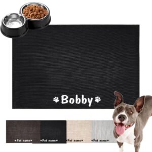 Placemat met naam voor voerbak van huisdieren