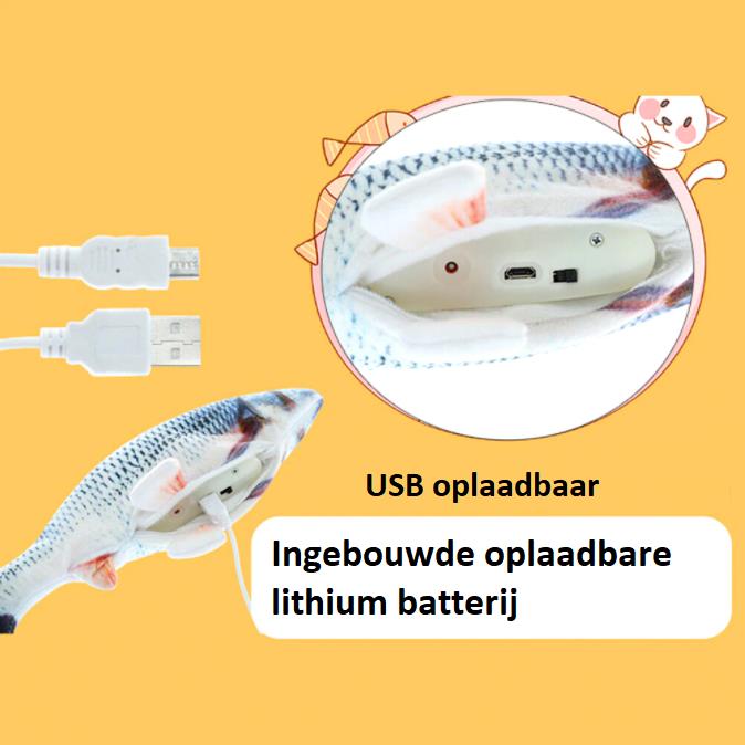 Elektrisch Oplaadbare Spartelende Vis Dierenspeeltje - Afbeelding 2