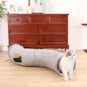 Kattentunnel grijs 117cm x 27cm