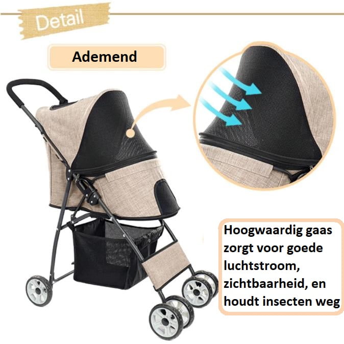Buggy voor honden - Afbeelding 3