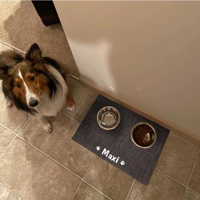 Placemat met naam voor voerbak van huisdieren - Afbeelding 10