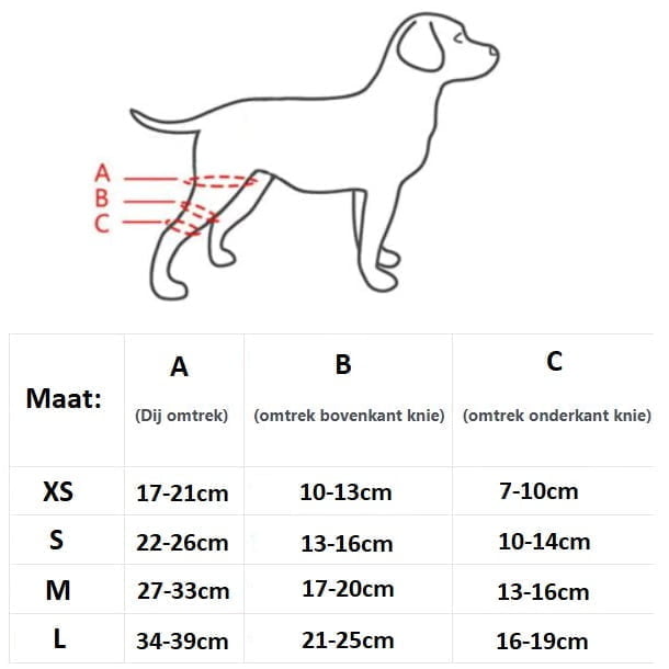 Heupbrace/kniebrace voor Honden - Afbeelding 2