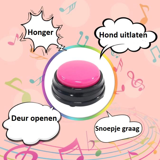 Praatknop voor Huisdieren - Met Inspreekbaar Bericht - geluidsopname van 30 seconden - Afbeelding 7