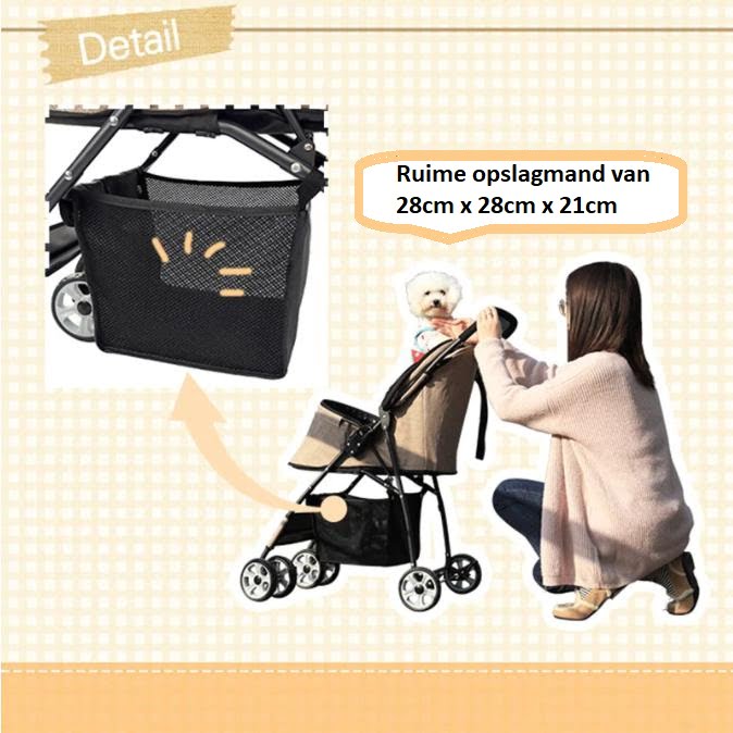 Buggy voor honden - Afbeelding 5