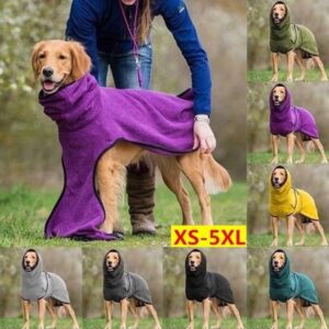 Warm Fleece Vest met Capuchon voor Honden