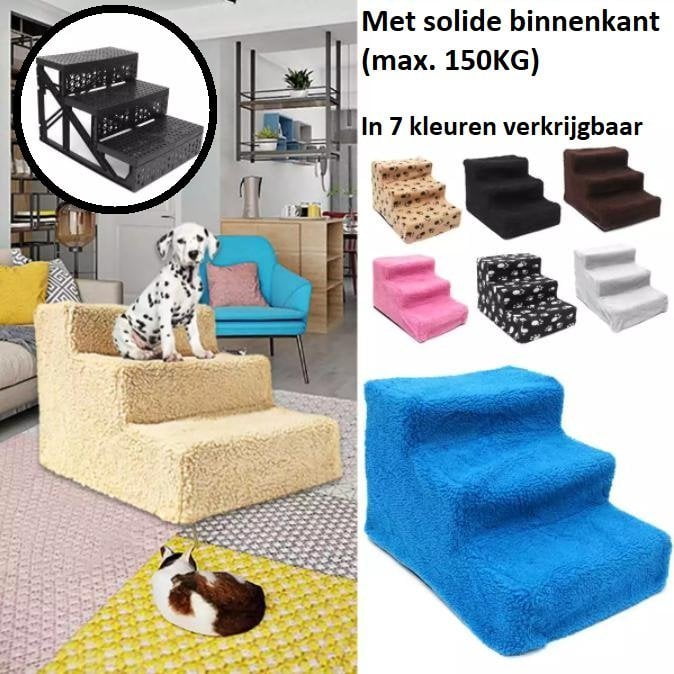 Solide huisdiertrapje 3 treden