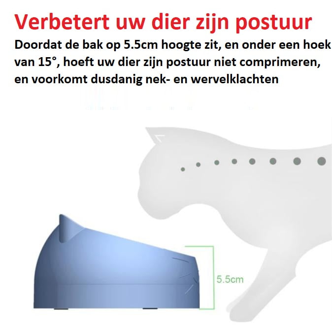 Orthopedische Voerbak - Afbeelding 3