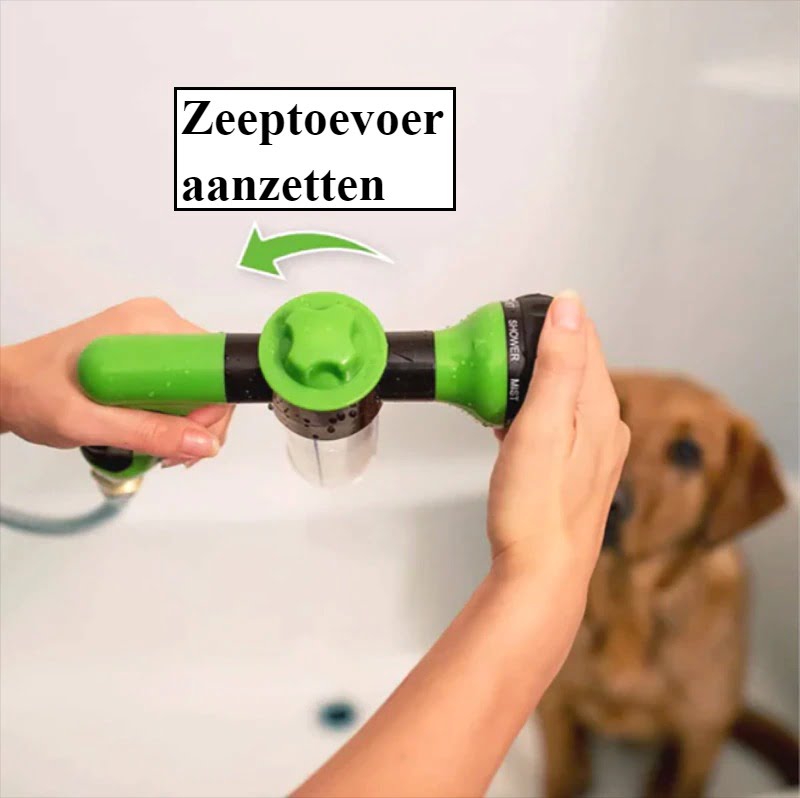 Shampoo Shower - Hondendouche met Shampooreservoir - met 8 Standen - Afbeelding 6