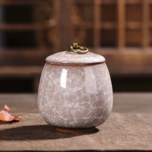 Kermamische urn voor Huisdieren Beige