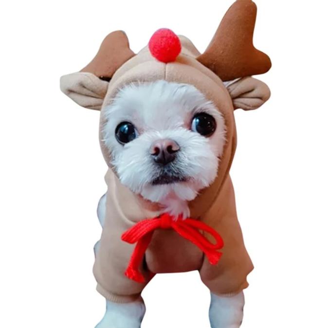 Rendier Kerst Hoodie voor Hond en Kat - Afbeelding 5