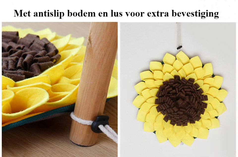 Snuffelmat voor honden - in Zonnebloemvorm - Afbeelding 2
