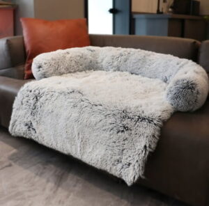 Fluffy Bankhoes/hondenbed - met Rits