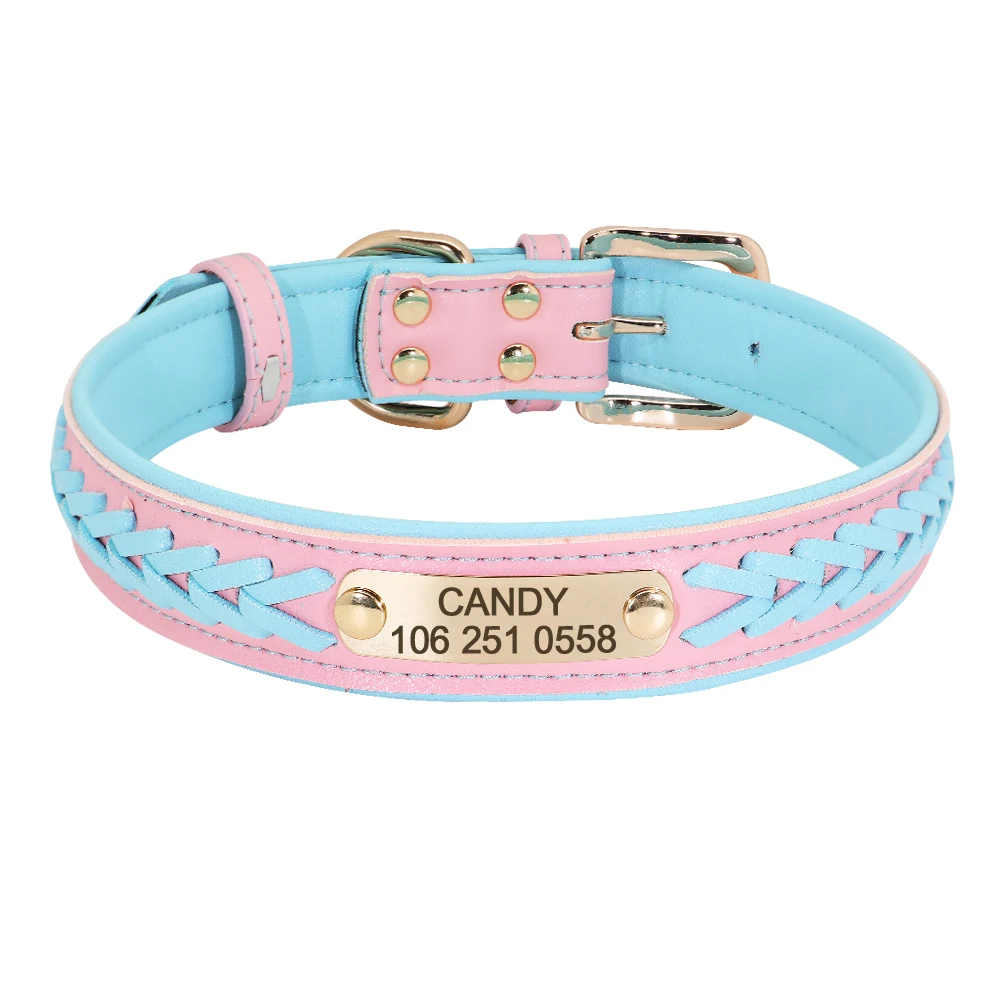 Leren Halsband met Naam voor Honden - Cowboy Style - Afbeelding 7