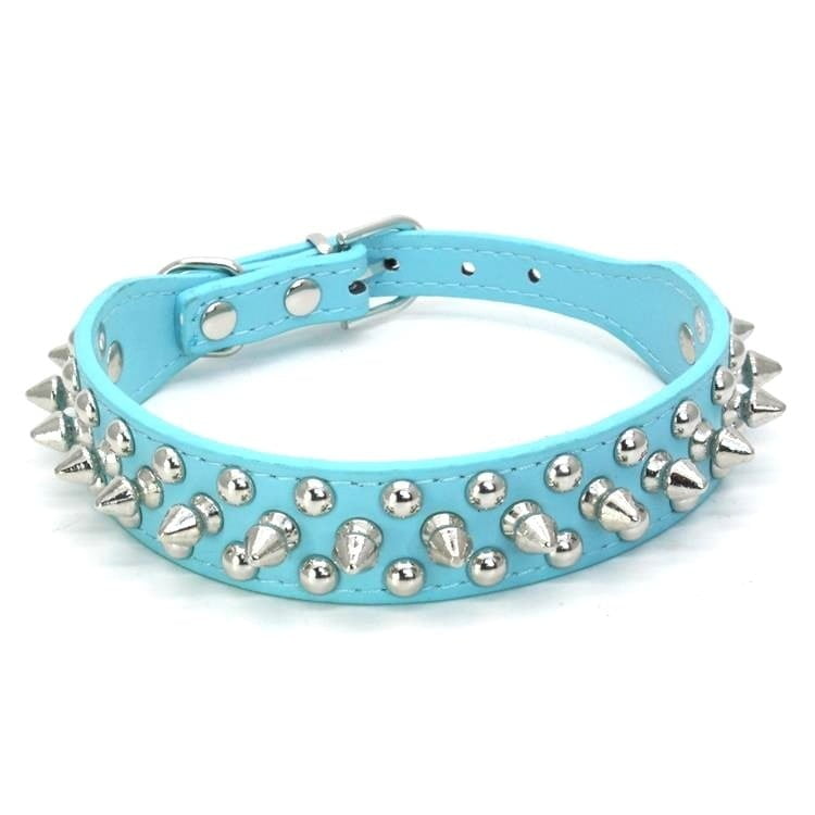 Leren Halsband met Spikes - Afbeelding 5