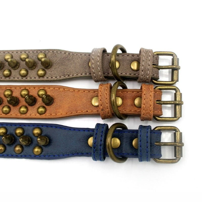 Leren Halsband met Stekels - Afbeelding 3