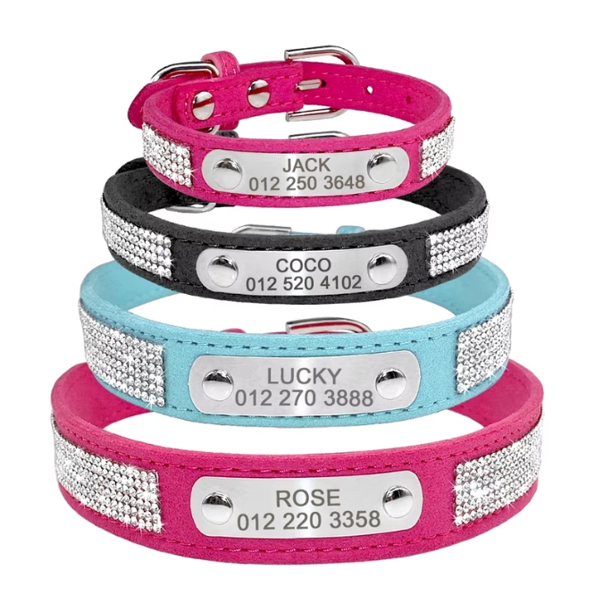Leren halsband met naam voor katten - Afbeelding 5