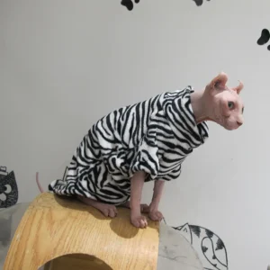 Fleecetrui met Zebraprint voor Katten