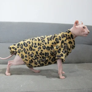 Fleecetrui met Luipaardprint voor Katten