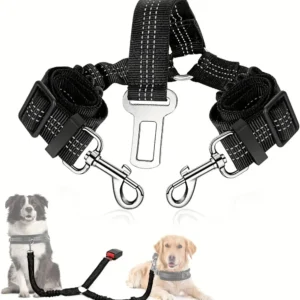 Dubbele Autogordel voor Honden - voor 2 Honden