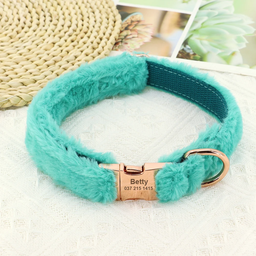 Fluffy Hondenhalsband met Naam - Afbeelding 3