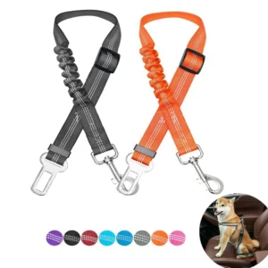 Elastische Autogordel voor Honden