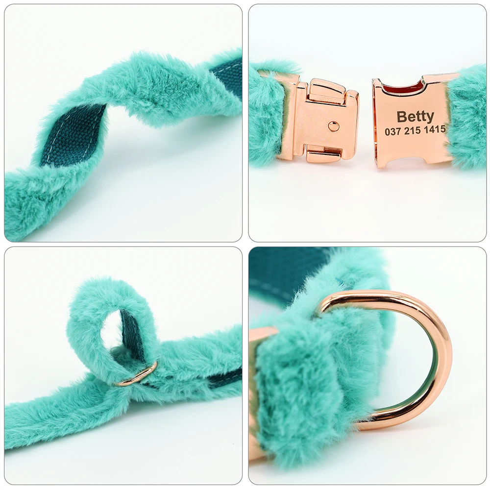 Fluffy Hondenhalsband met Naam - Afbeelding 6