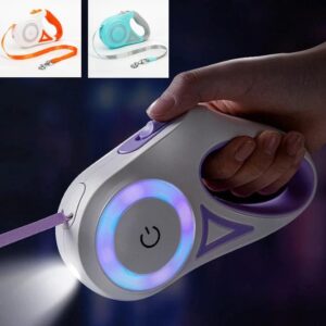 Flexi Rollijn met Verlichting - Verlicht Handvat + Zaklamp