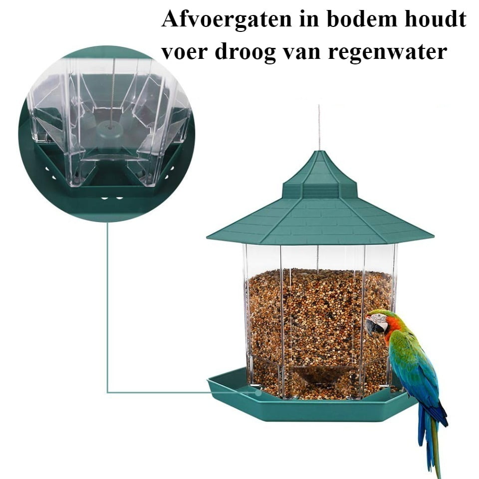 Kunststof Voederhuis voor Vogels - Afbeelding 3