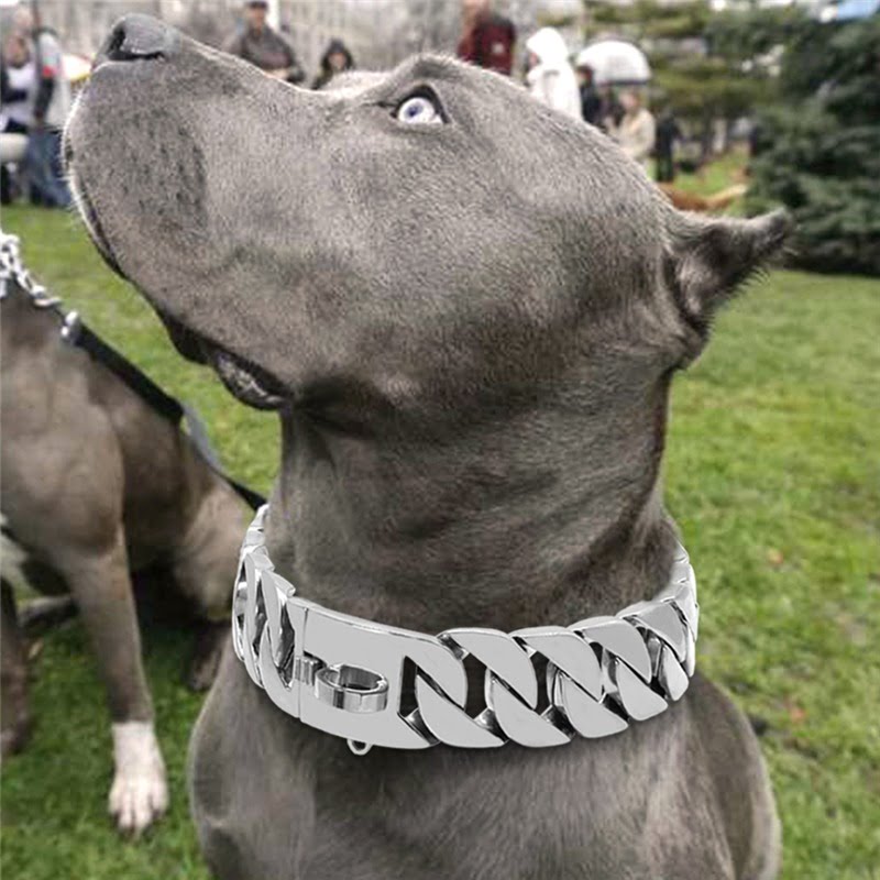 Heavy Duty Cuban Link Halsband Voor Honden - 3.2cm breed - Afbeelding 6