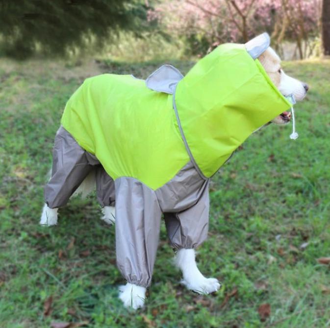 Regenpak met Capuchon voor Honden - Beschermt uw hele Dier tegen Regen - Afbeelding 7