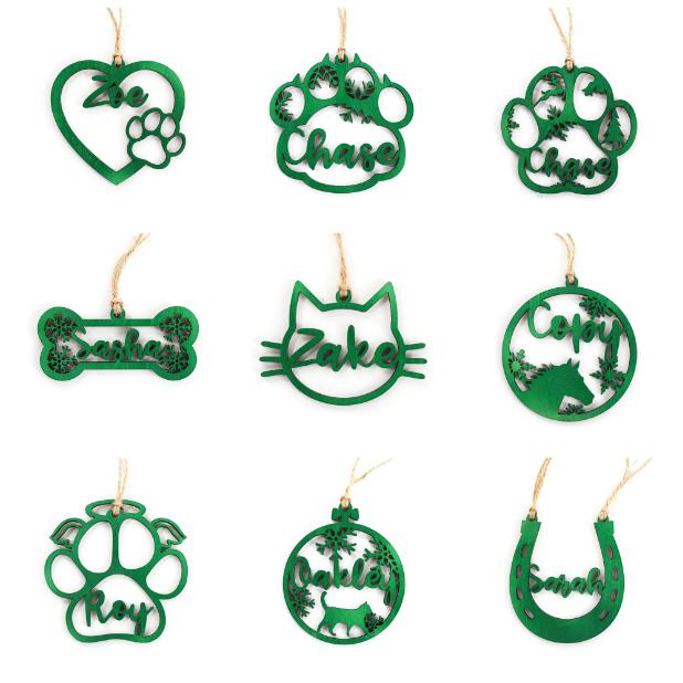 Kerstboomhanger met Naam voor Huisdieren - Afbeelding 2