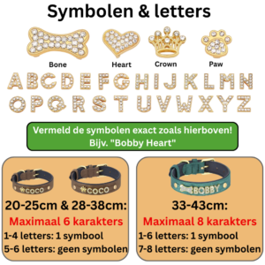Hondenhalsband met Naam - met Strassletters