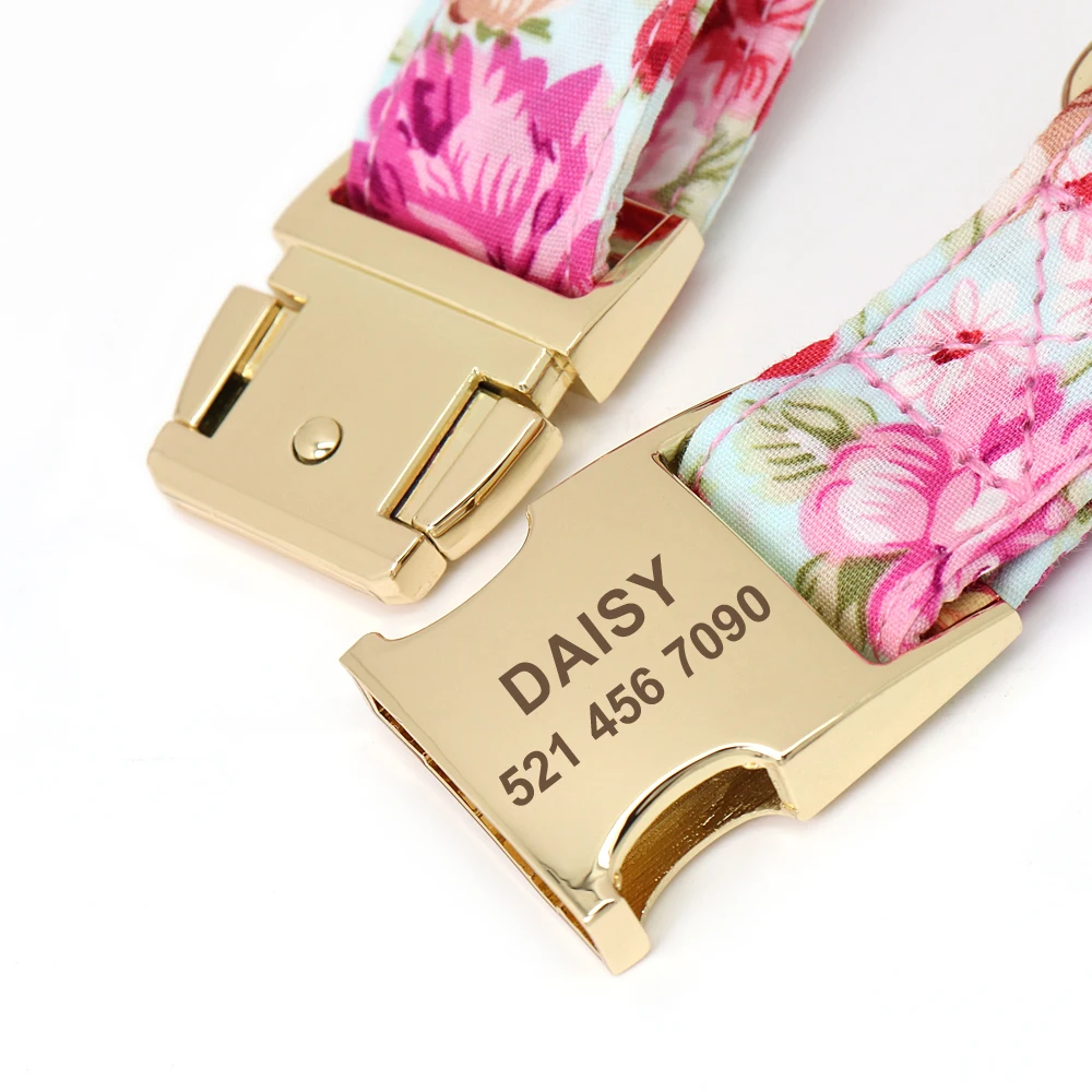 Hondenhalsband met Naam - Patroonprint