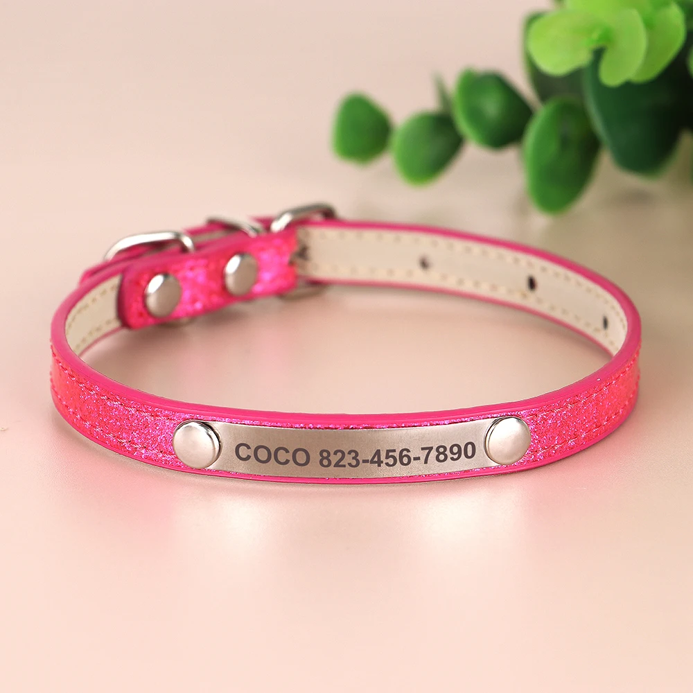 Glitter Halsband voor Katten - Gegraveerd met Naam - Afbeelding 5
