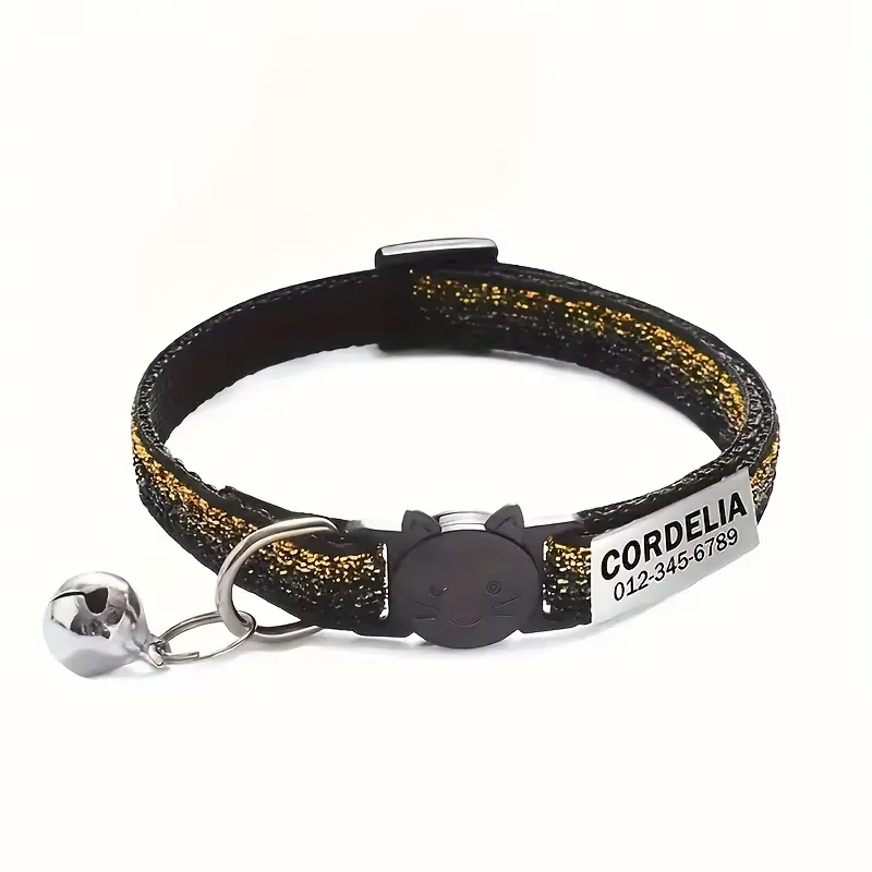 Glitterhalsband met Naam voor Katten - Breakaway Gesp - Afbeelding 5