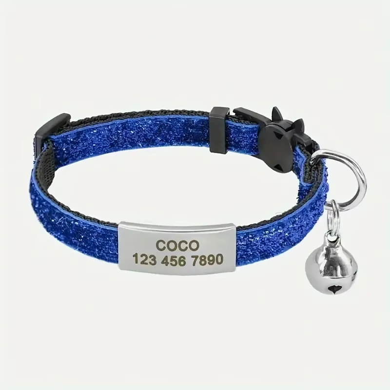 Glitterhalsband met Naam voor Katten - Breakaway Gesp - Afbeelding 8