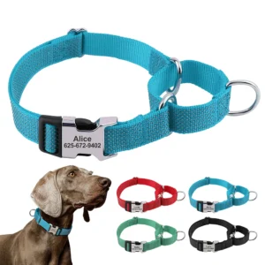 Martingale Halsband voor Honden - met Naam