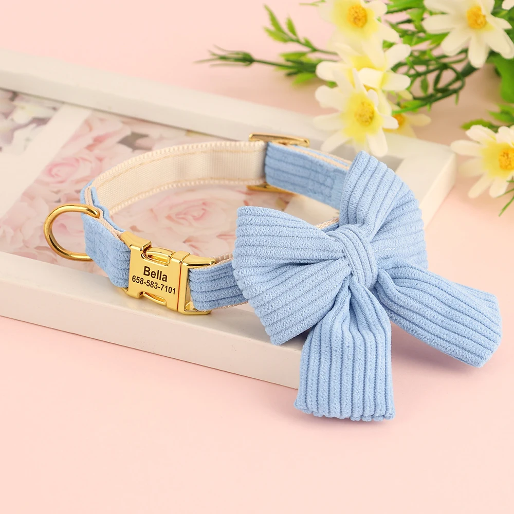 Gepersonaliseerde Hondenhalsband met Strik