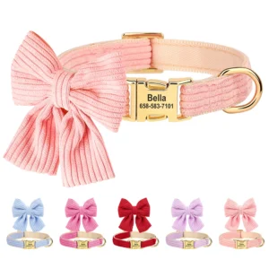 Gepersonaliseerde Hondenhalsband met Strik