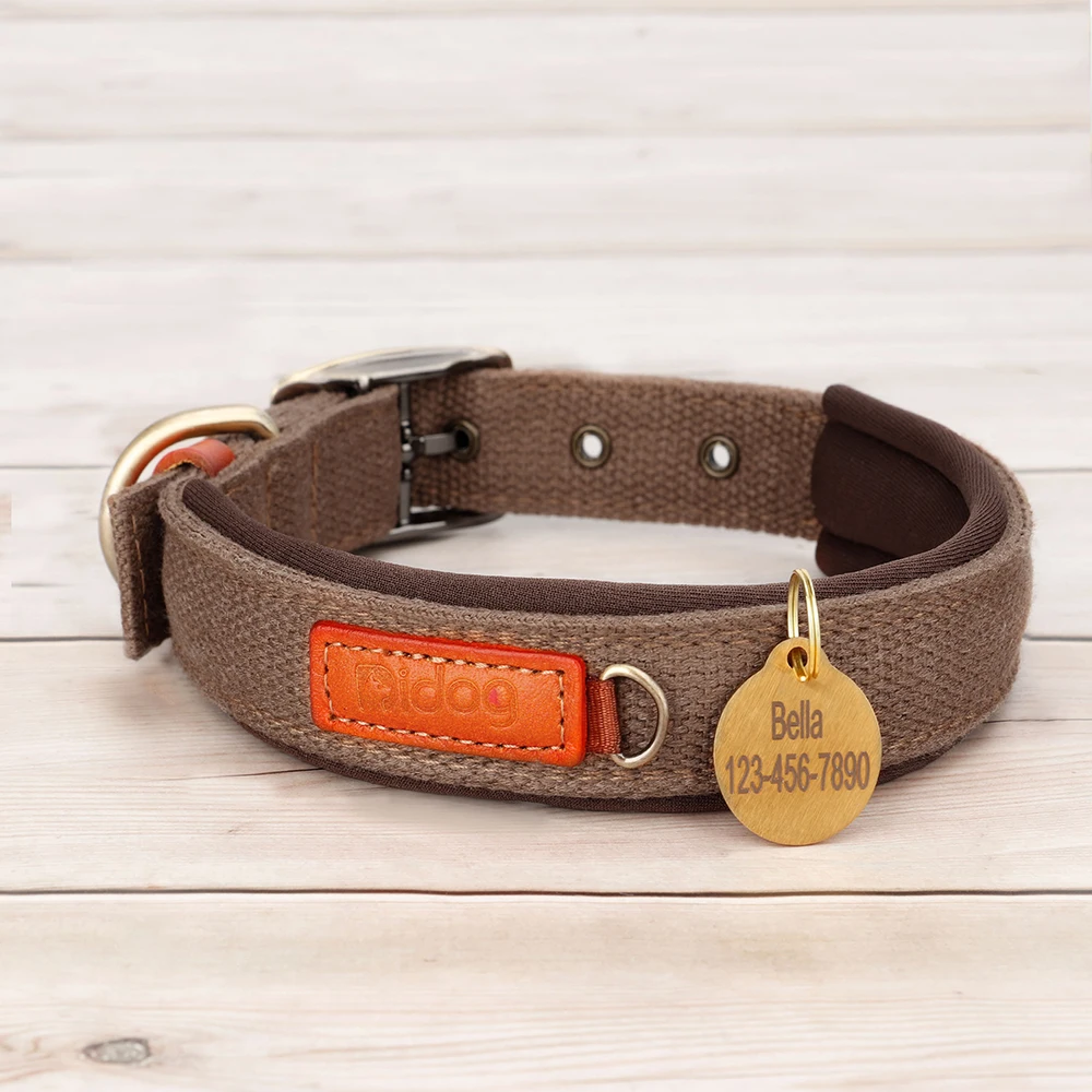 Hondenhalsband met Naampenning
