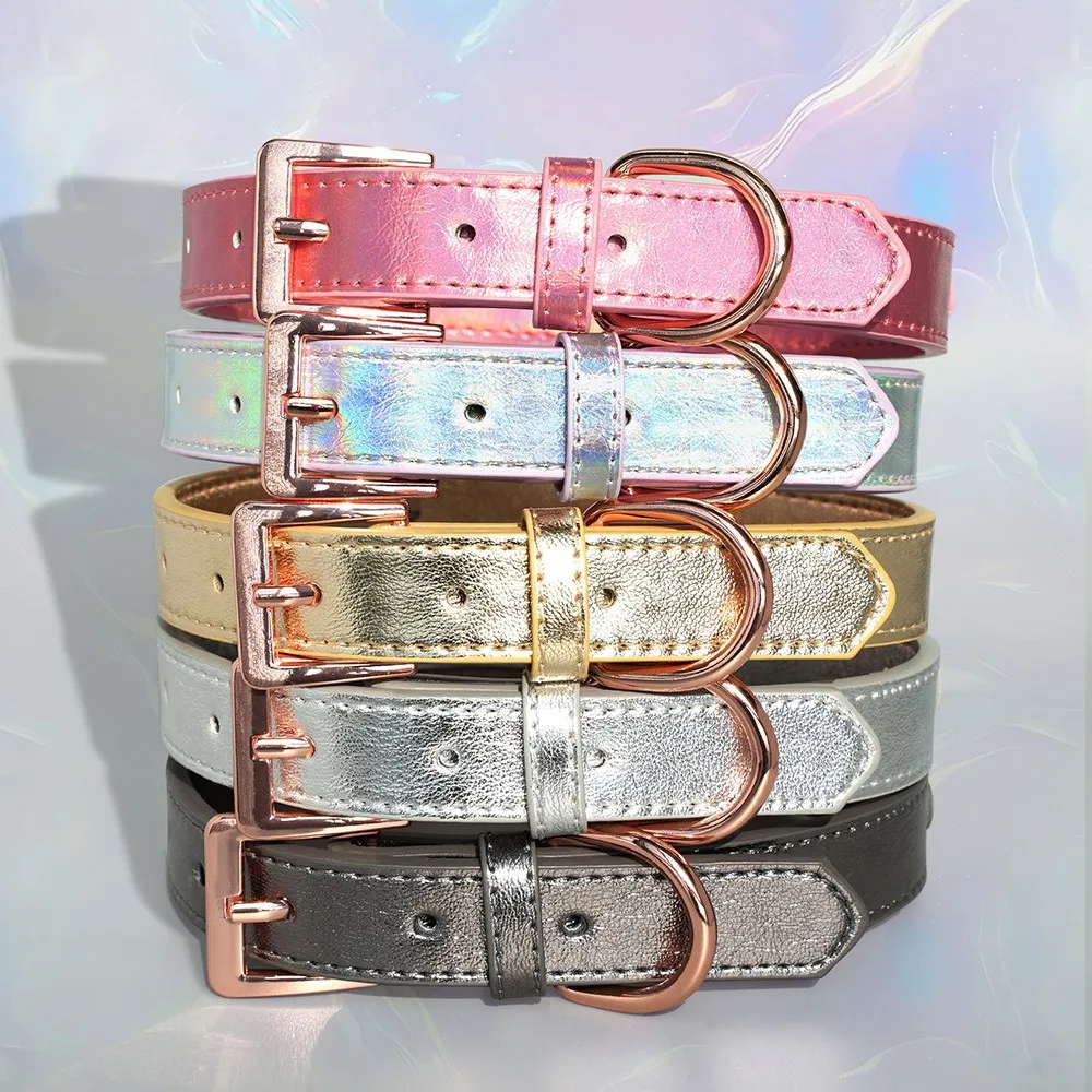 Metallic Hondenhalsband met Naam